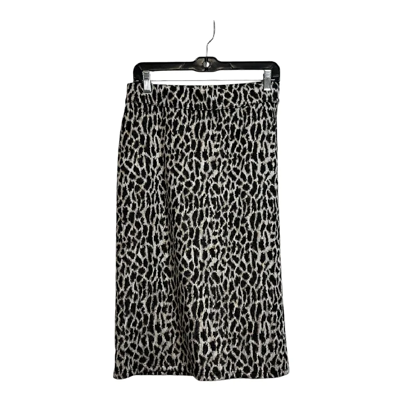 Skirt Midi By Loft O In Animal Print, Size: Mp