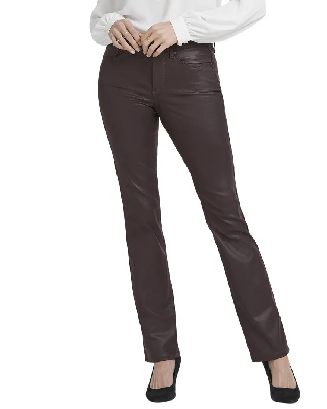 NYDJ Marilyn Cordovan Coated Straight Jean