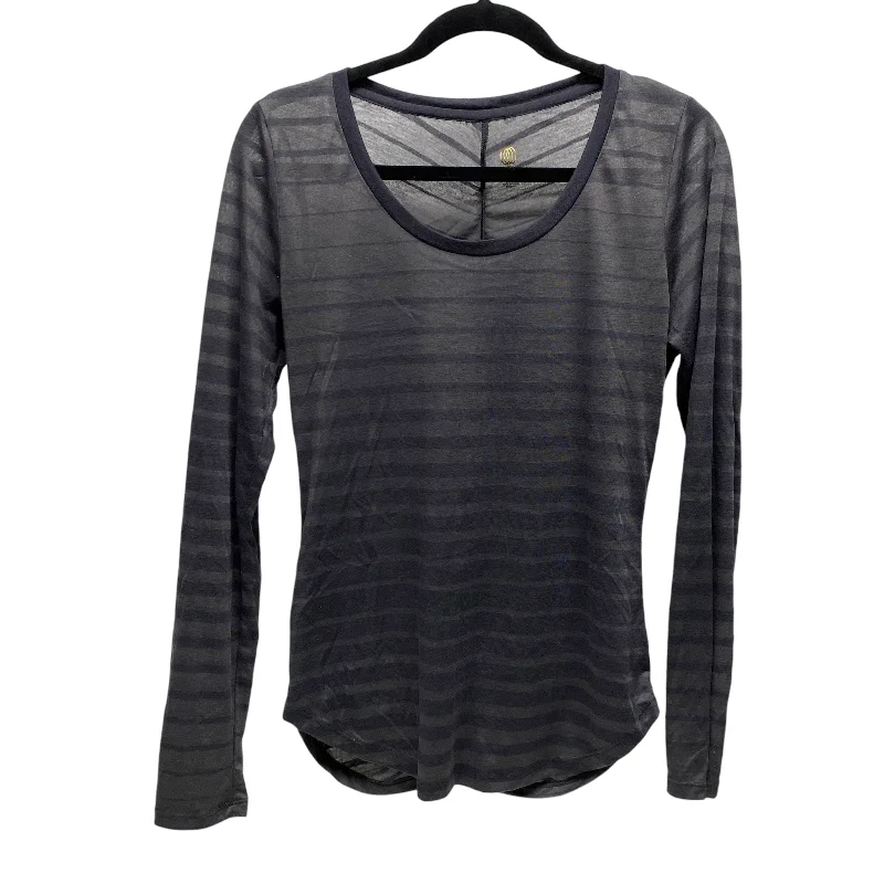 Top Long Sleeve Basic By Balance Collection In Grey, Size: M