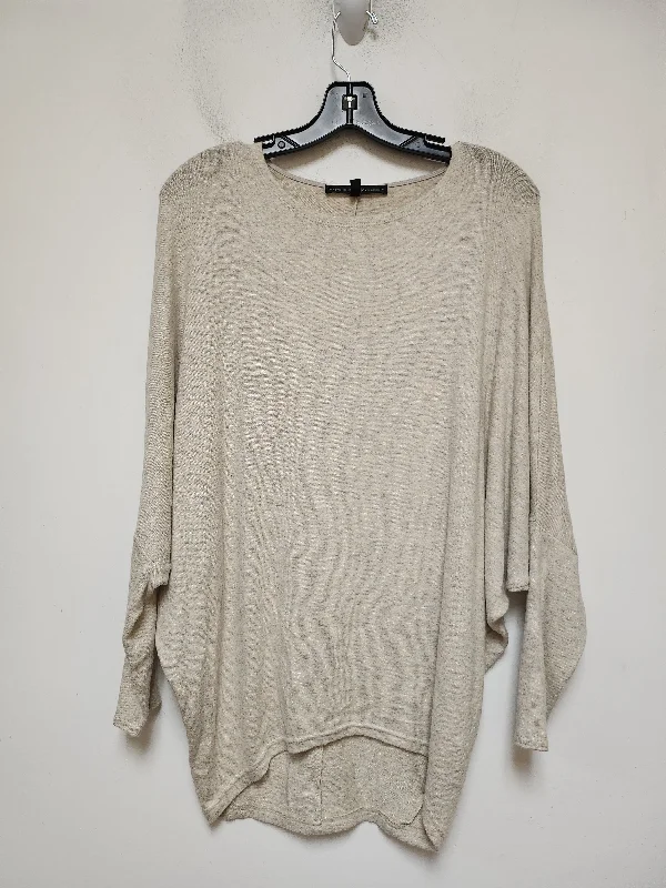 Top Long Sleeve Basic By White House Black Market In Beige, Size: Xxs