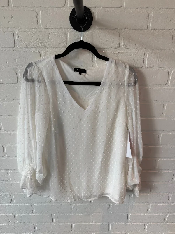 Top Long Sleeve By 1.state In White, Size: S