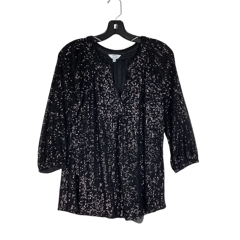 Top Long Sleeve By Crown And Ivy In Black, Size: S