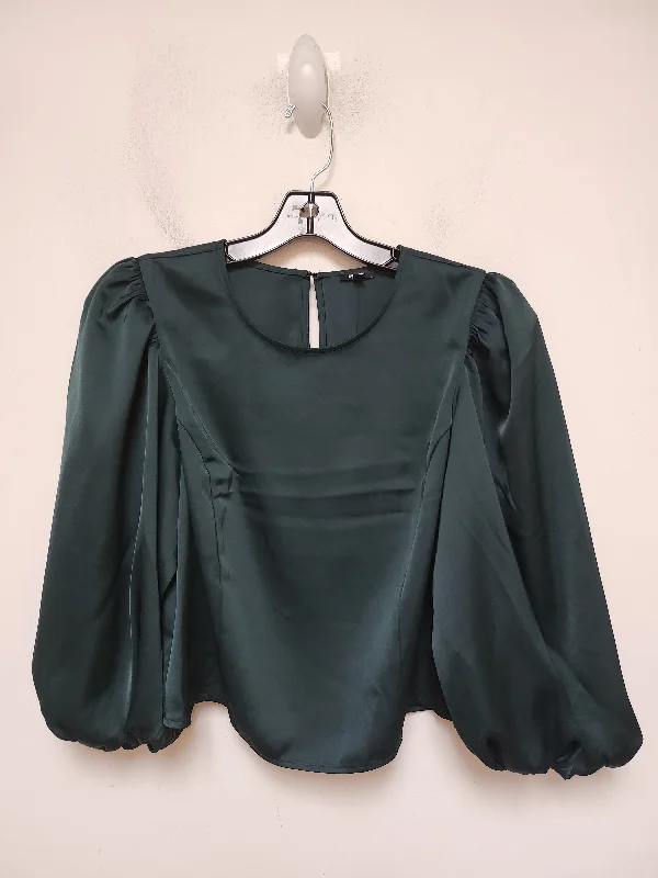 Top Long Sleeve By Express In Green, Size: L