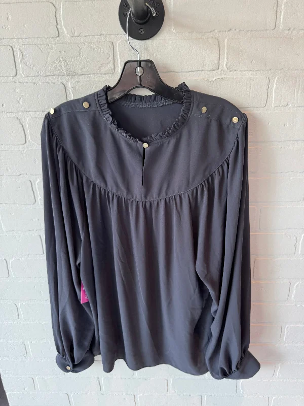 Top Long Sleeve By Loft In Grey, Size: Xl