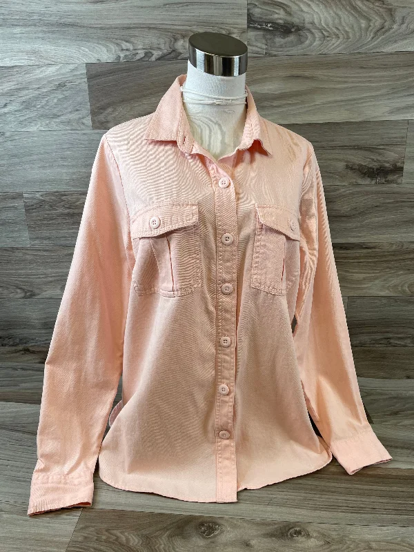 Top Long Sleeve By Old Navy In Peach, Size: M