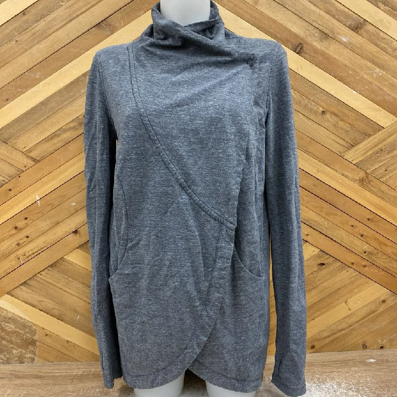 Lululemon - Cardigan Button Sweater - MSRP $119: Grey/Black-women-SM