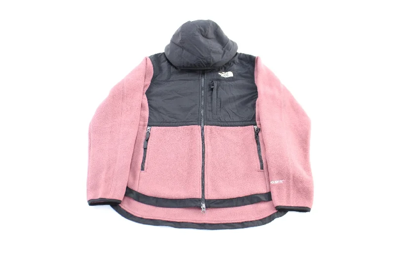 Women's The North Face Embroidered Logo Black & Pink Polartec Jacket