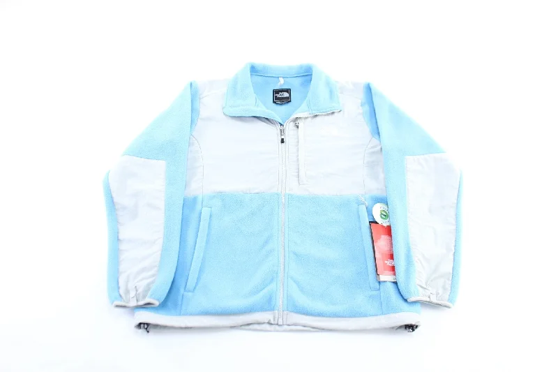 Women's Dead Stock The North Face Light Blue & Light Grey Classic 300 Zip Up Jacket