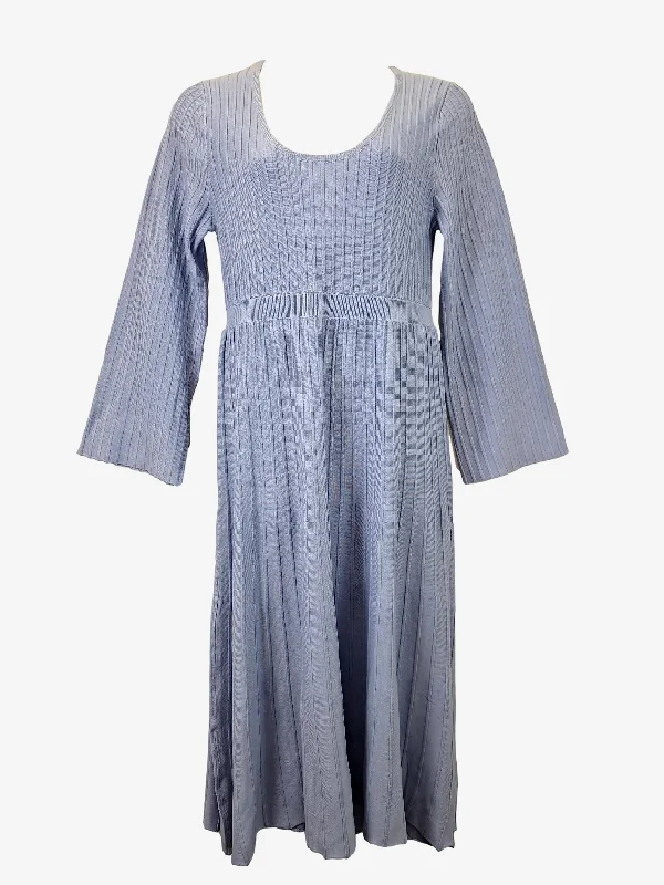 Atmos & Here Mauve Scoop Knitted Maxi Dress Size 18