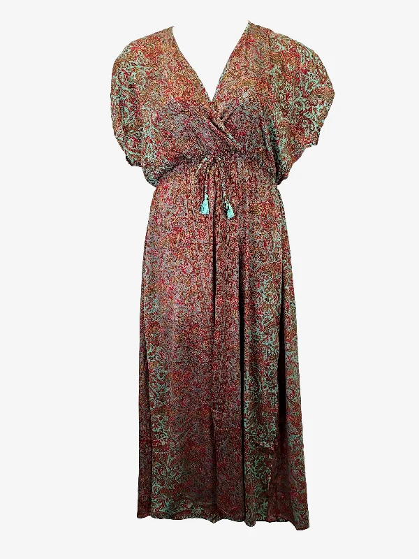 Cienna Timeless Boho Batwing Maxi Dress Size L