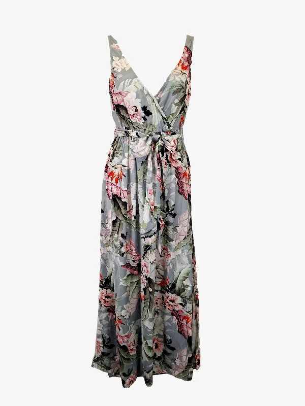 Witchery Summer Floral Double Side Split Maxi Dress Size 4