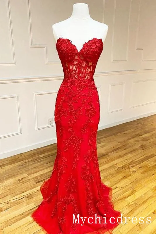 2025 Hot UK Red Lace Prom Dresses Purple Mermaid Long Appilique Evening Dress