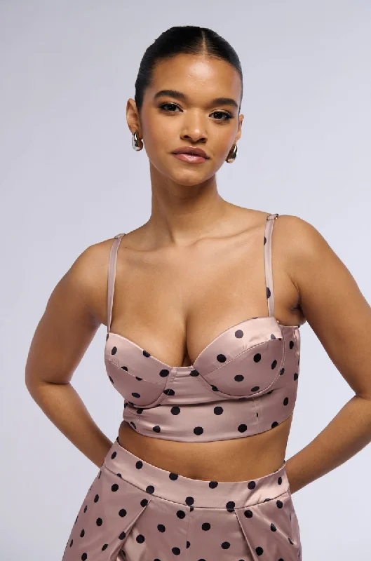 LORRAINE POLKA DOT BUSTIER