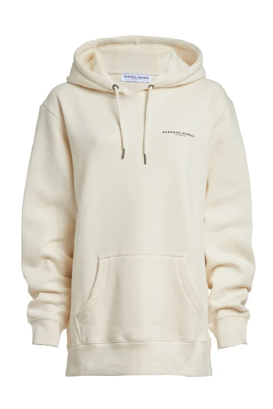 Women's Organic Cotton Hoodie In Beige